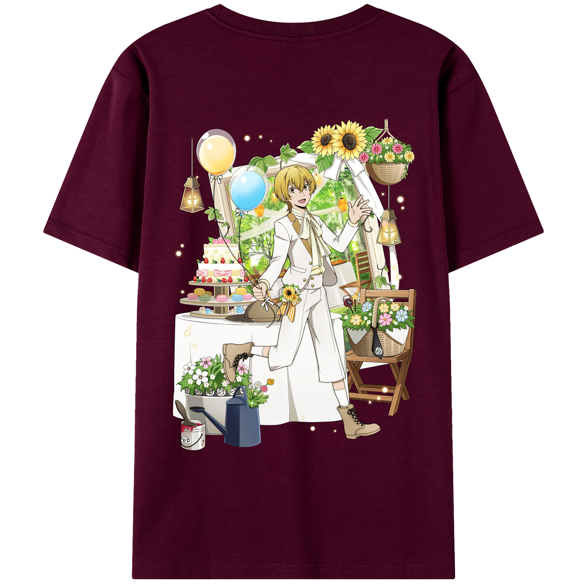 （画像用） 文豪ストレイドッグス Bungo Stray Dogs レディース半袖Tシャツ(バックプリント)